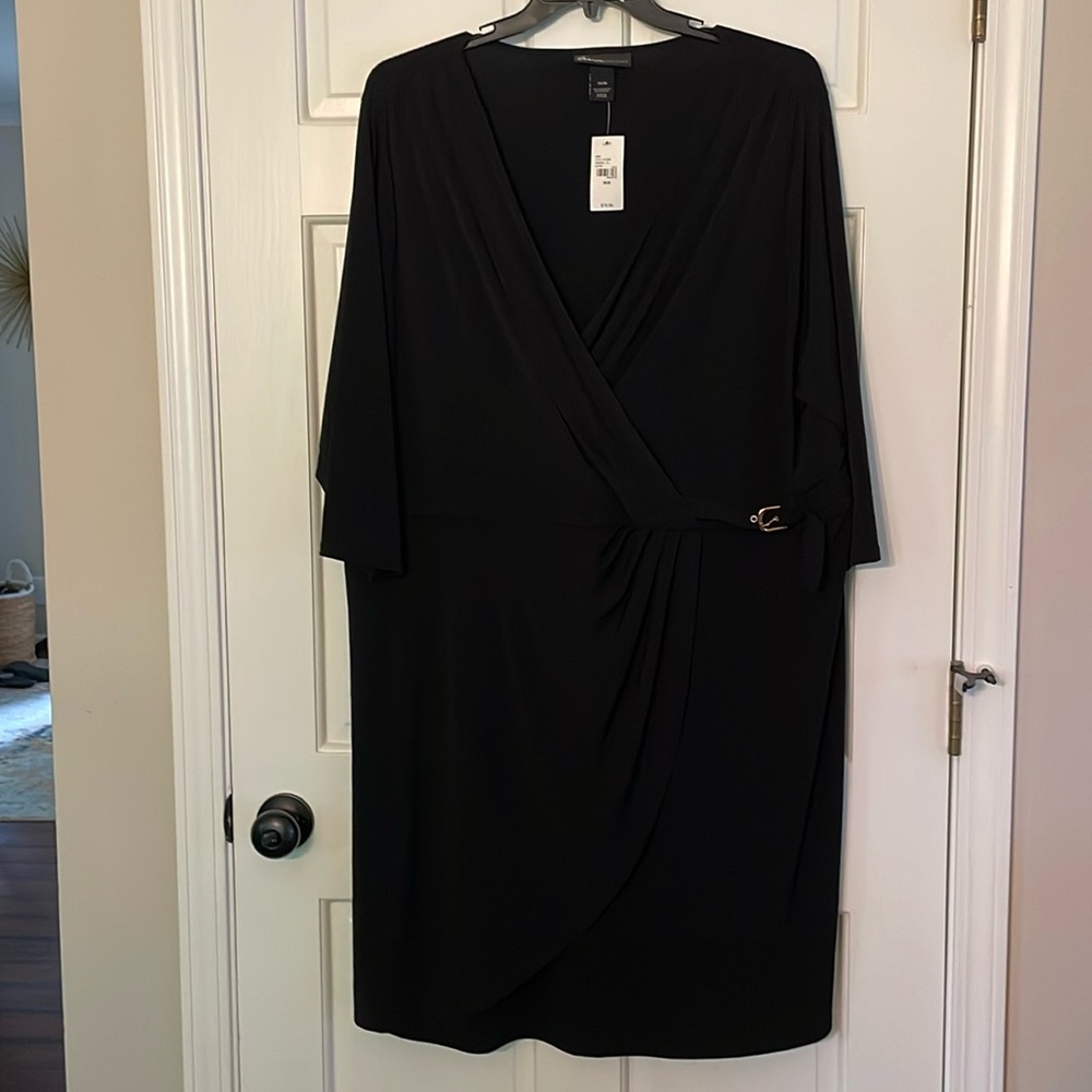 Black wrap dress 26/28W